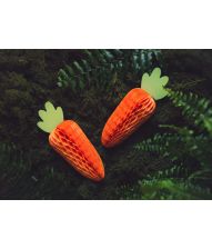 Gulerod papirvæv dekoration, 20 cm