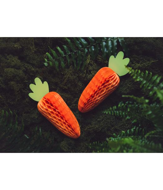 Gulerod papirvæv dekoration, 20 cm