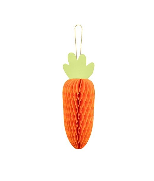 Gulerod papirvæv dekoration, 20 cm