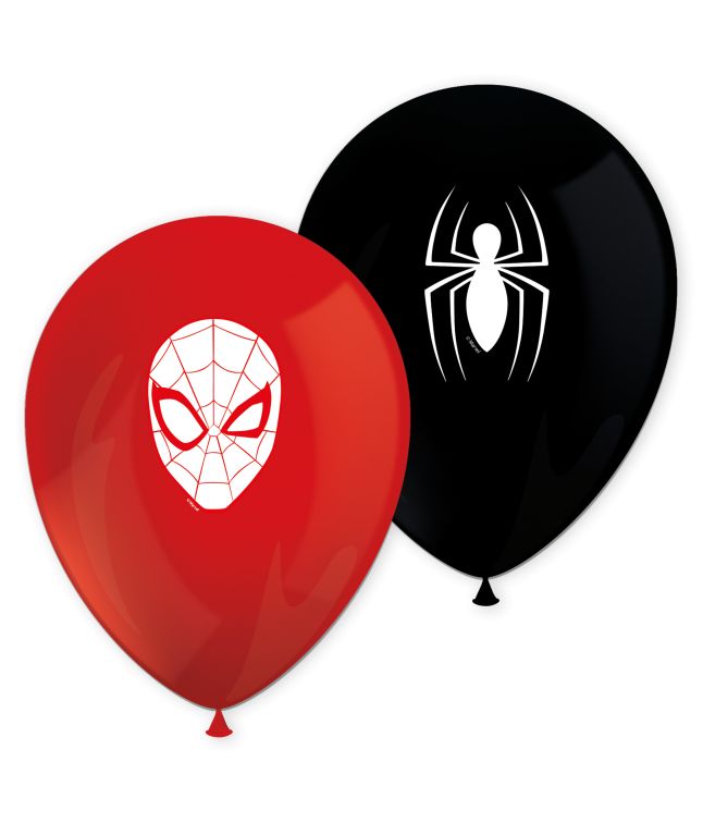 Spiderman balloner 8 stk