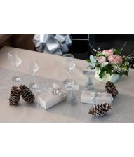 Sølv glimmer bordløber