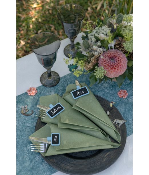 Lyseblå mini tavle 12 stk