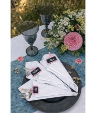 Lyserød mini tavle 12 stk