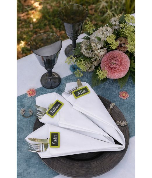 Lime bordkort tavle, 12 stk 