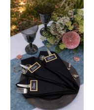 Guld bordkort tavle, 12 stk