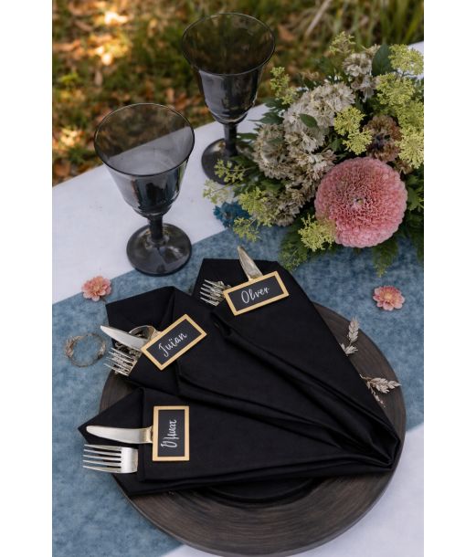 Guld bordkort tavle, 12 stk