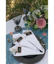 Kobber bordkort tavle, 12 stk