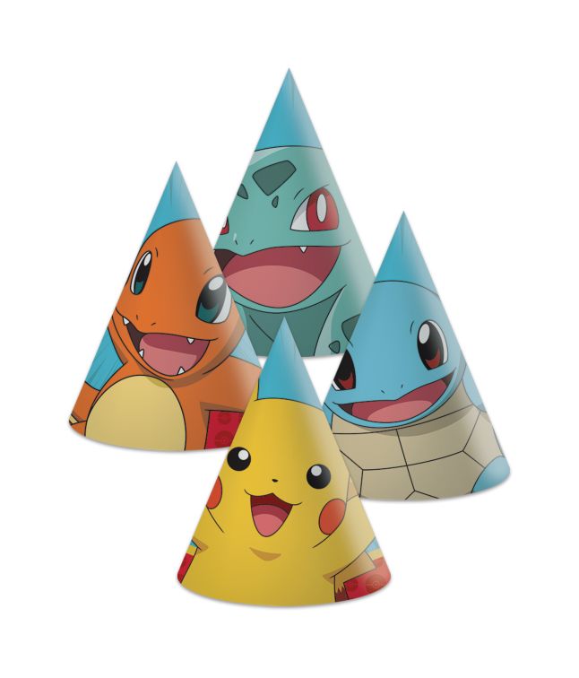 Pokemon party hatte, 6 stk