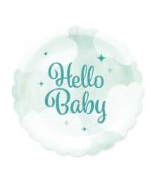 Hello Baby paptallerkner, mint 19 cm