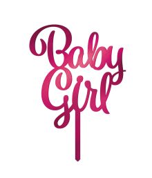 Baby Girl kagepynt i akryl