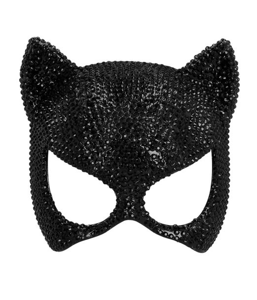 Katte maske med rhinsten