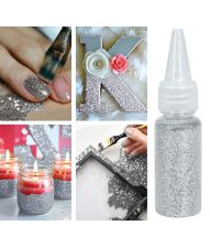 Sølv glimmer til udklædning og pynt, 10g