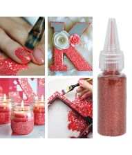 Rød glimmer til udklædning og pynt, 10g
