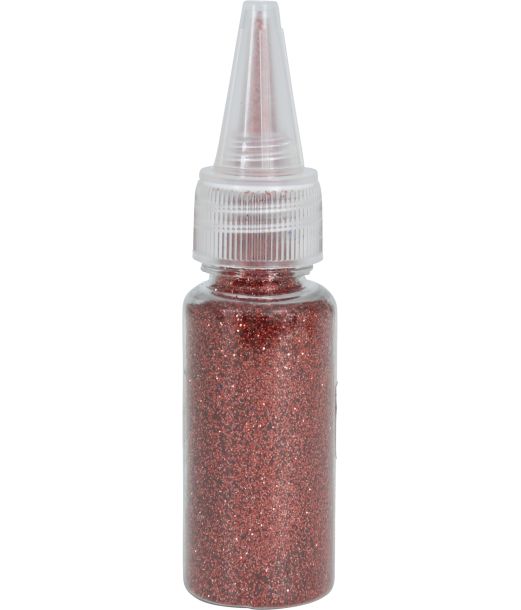 Rød glimmer til udklædning og pynt, 10g