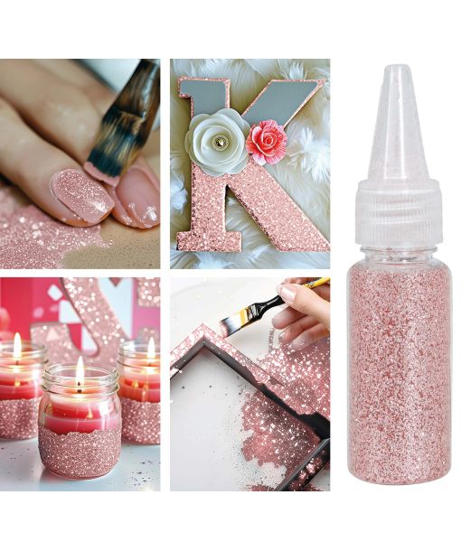 Pink glimmer til udklædning og pynt, 10g