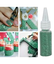 Grøn glimmer til udklædning og pynt, 10g 