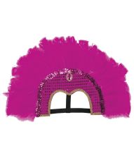 Fuchsia samba fjerhovedpynt