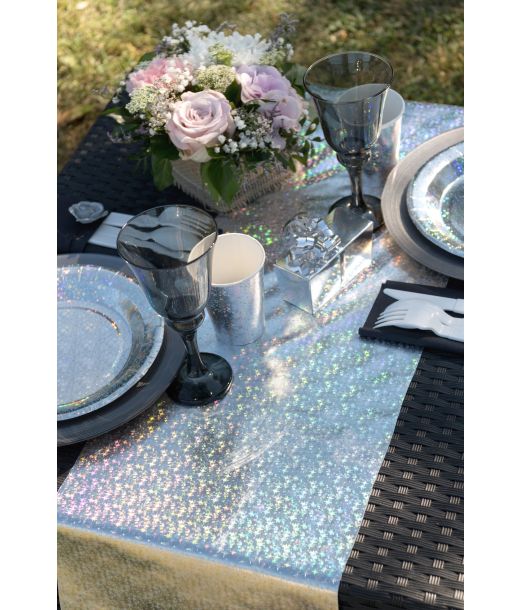 Sølv stjerne bordløber, 3 m