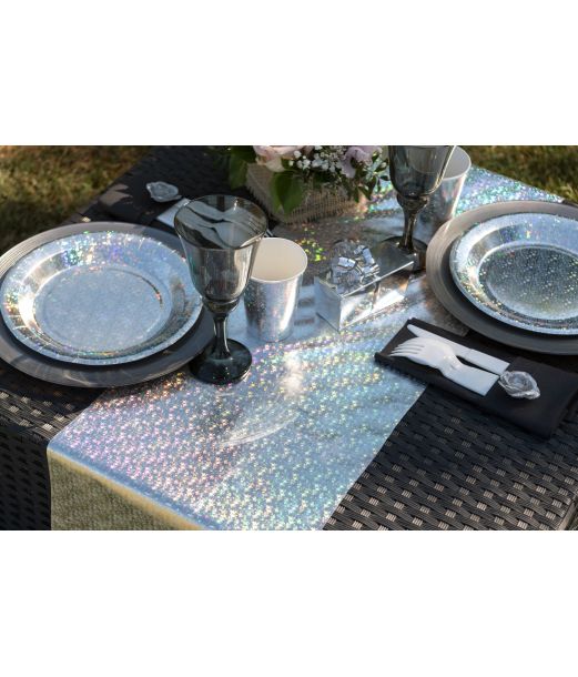 Sølv stjerne bordløber, 3 m