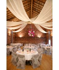 Elfenben loftgardin, 12 m