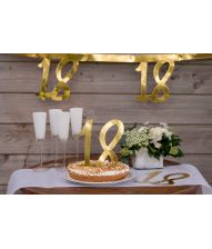 Guld deko tal, 18 år