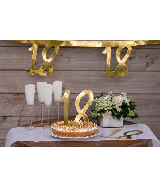 Guld deko tal, 18 år