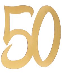  Guld deko tal, 50 år 