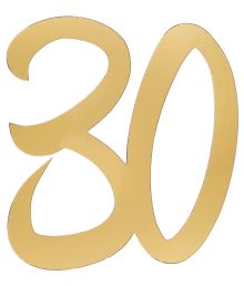 Guld deko tal, 30 år