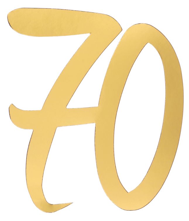 Guld deko tal, 70 år