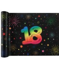 Sort og regnbue bordløber, 18 år