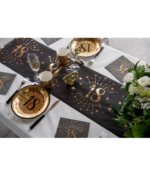 Sort og guld bordløber, 18 år