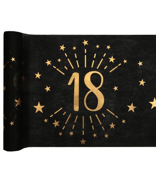 Sort og guld bordløber, 18 år