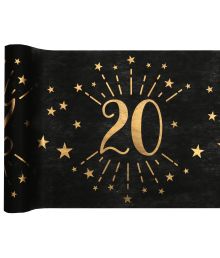 Sort og guld bordløber, 20 år