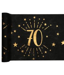 Sort og guld bordløber, 70 år