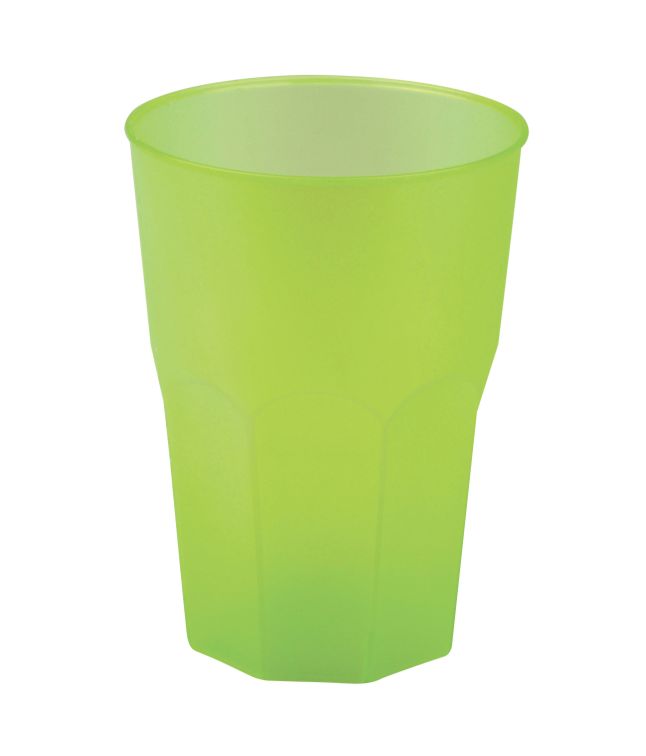 Lime plast drikkeglas 420ml, 6 stk