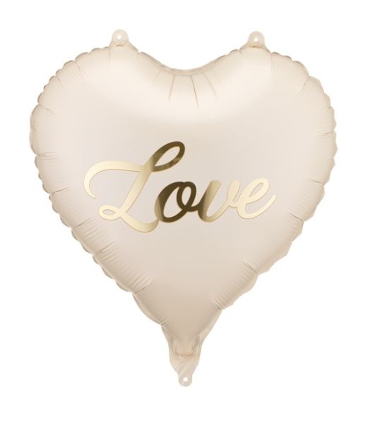 Hjerte folieballon, Love 35 cm