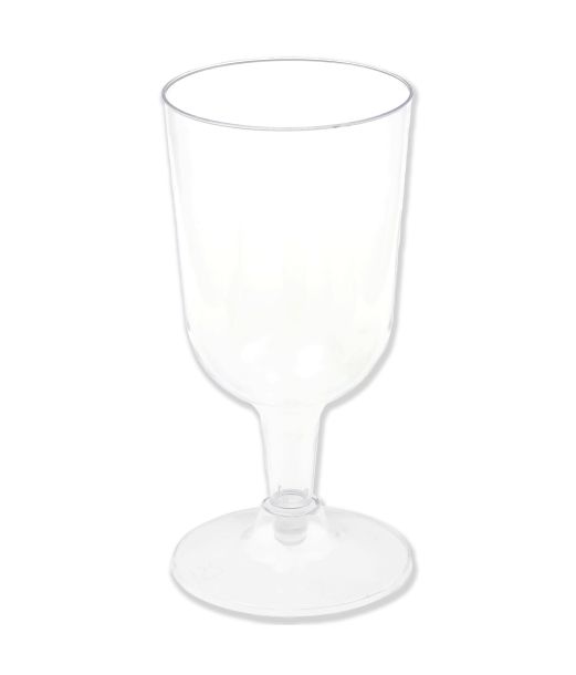 Klare plastik vinglas, 6 stk