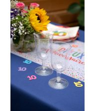 Klare plastik vinglas, 6 stk