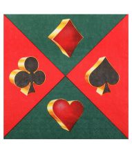 Casino servietter, 33x33 cm