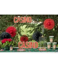 Casino træskilt med LED lys