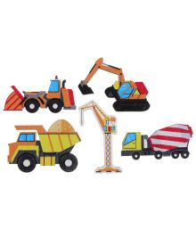 Store maskiner bord dekorationer, 10 stk