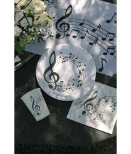 Servietter med noder, 33 x 33 cm