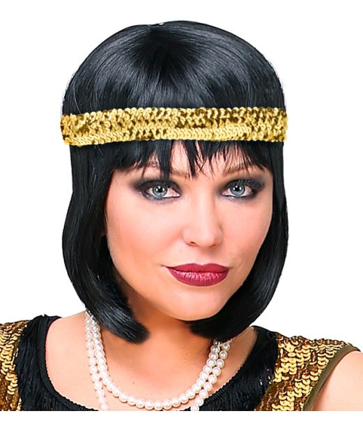 Guld paillet hårbånd