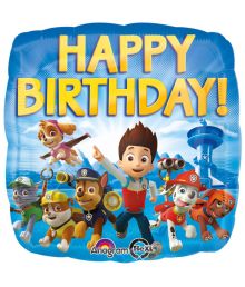 Paw Patrol Happy Birthday folieballon, 43 cm