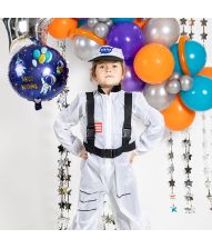 Space Happy Birthday folieballon, 45 cm
