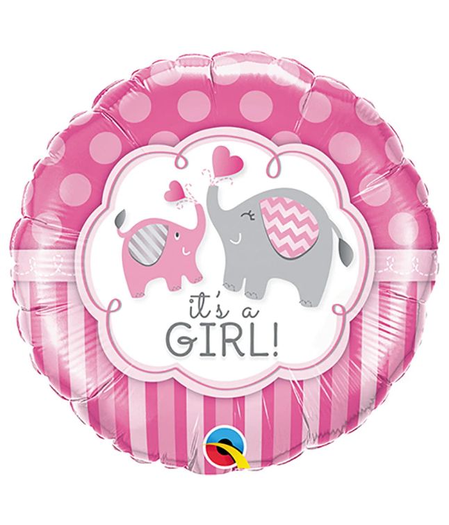 It`s a girl elefant folieballon 46 cm +