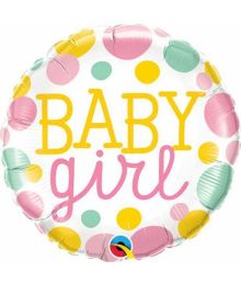 Baby girl folieballon, 46 cm