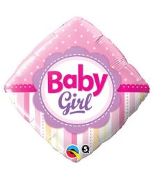 Baby girl folieballon 46 cm