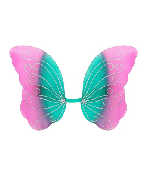 Sommerfuglevinger i pink og turkis