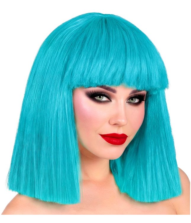 Turkis showgirl paryk